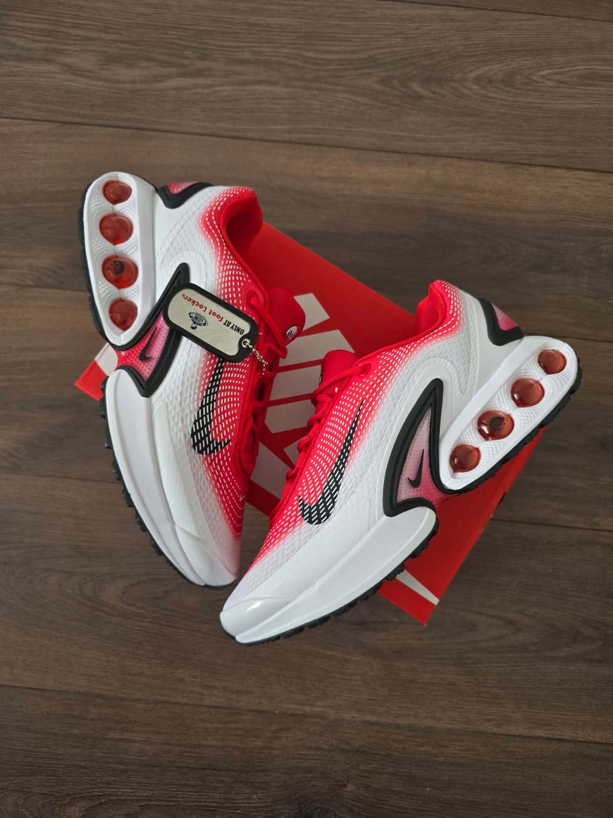 Air max dn blanca roja