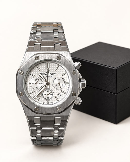 RELOJ AUDEMARS PIGUET Plateado y blanco