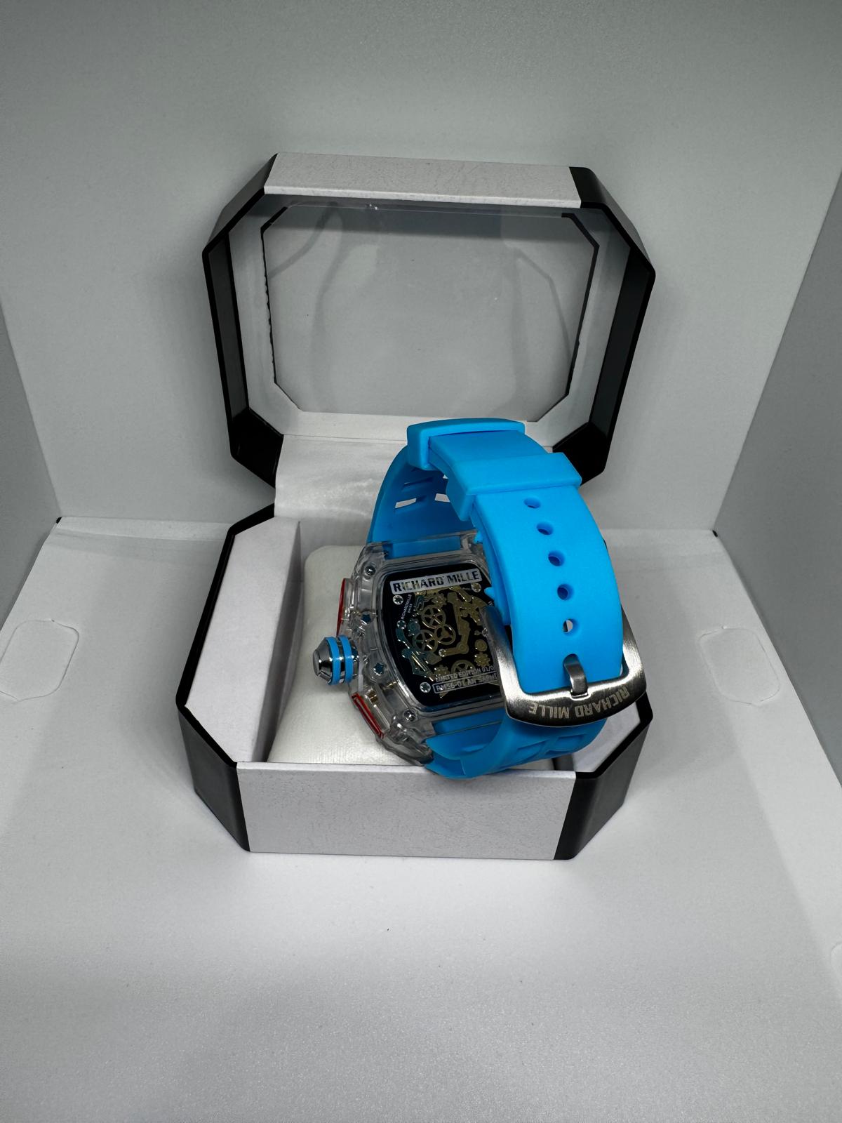 RELOJ RICHARD MILLE AZUL Y GRIS