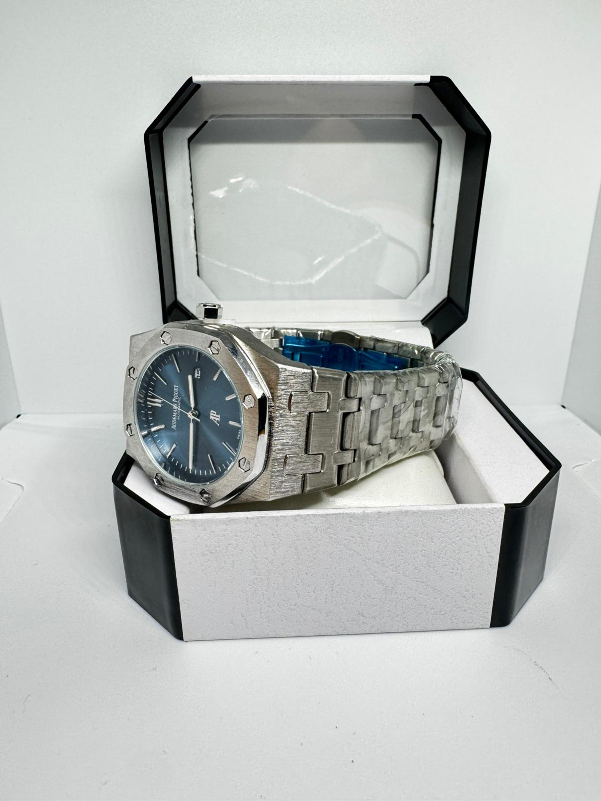RELOJ ANDEMARS PIGUET AZUL Y PLATEADO