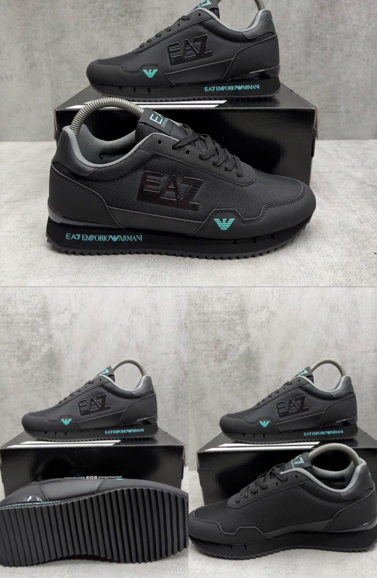 Armani negras detalles azules