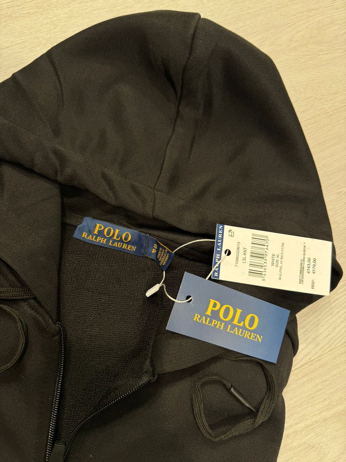 Chandal ralph lauren negro logo blanco