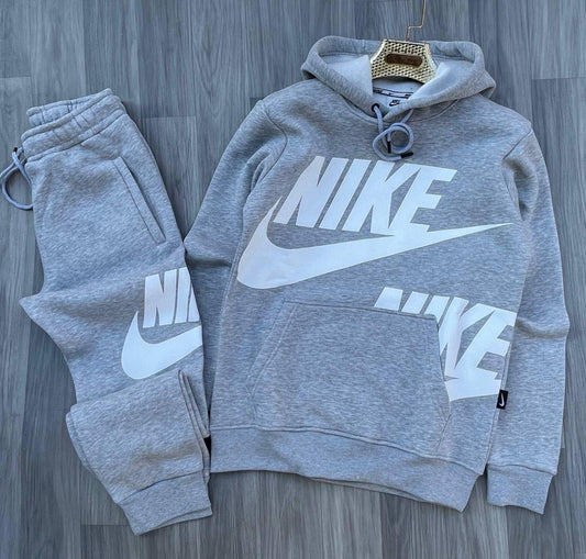 Chandals nike gris logo grande