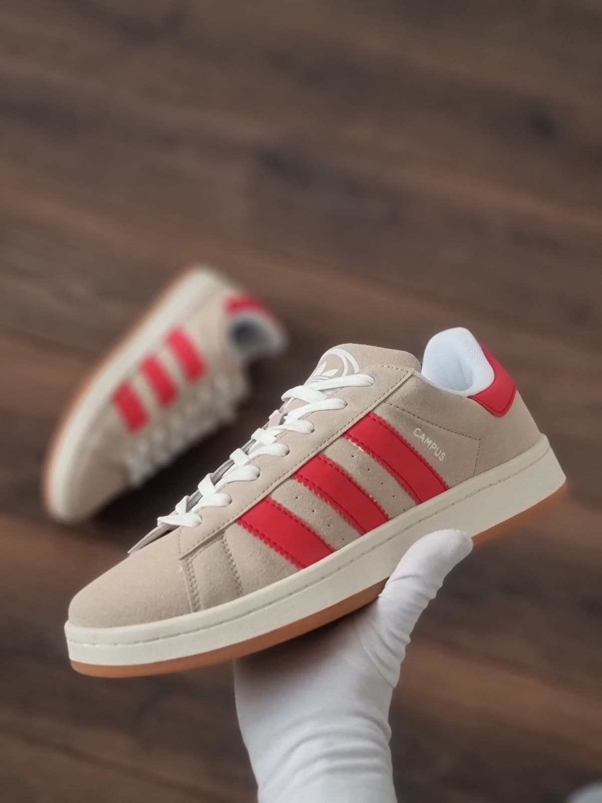 Adidas campus gris roja