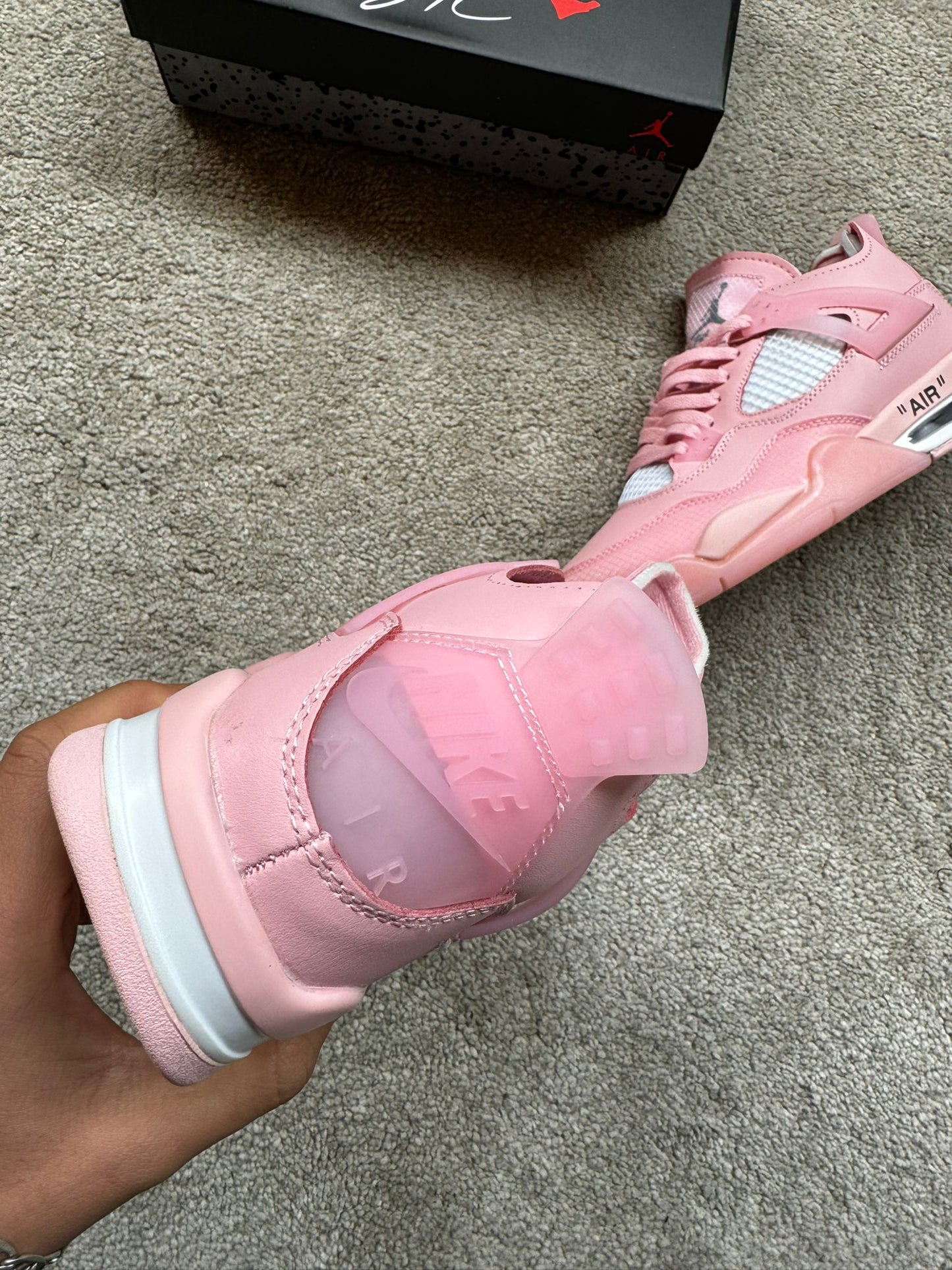 Jordan 4 off white pink