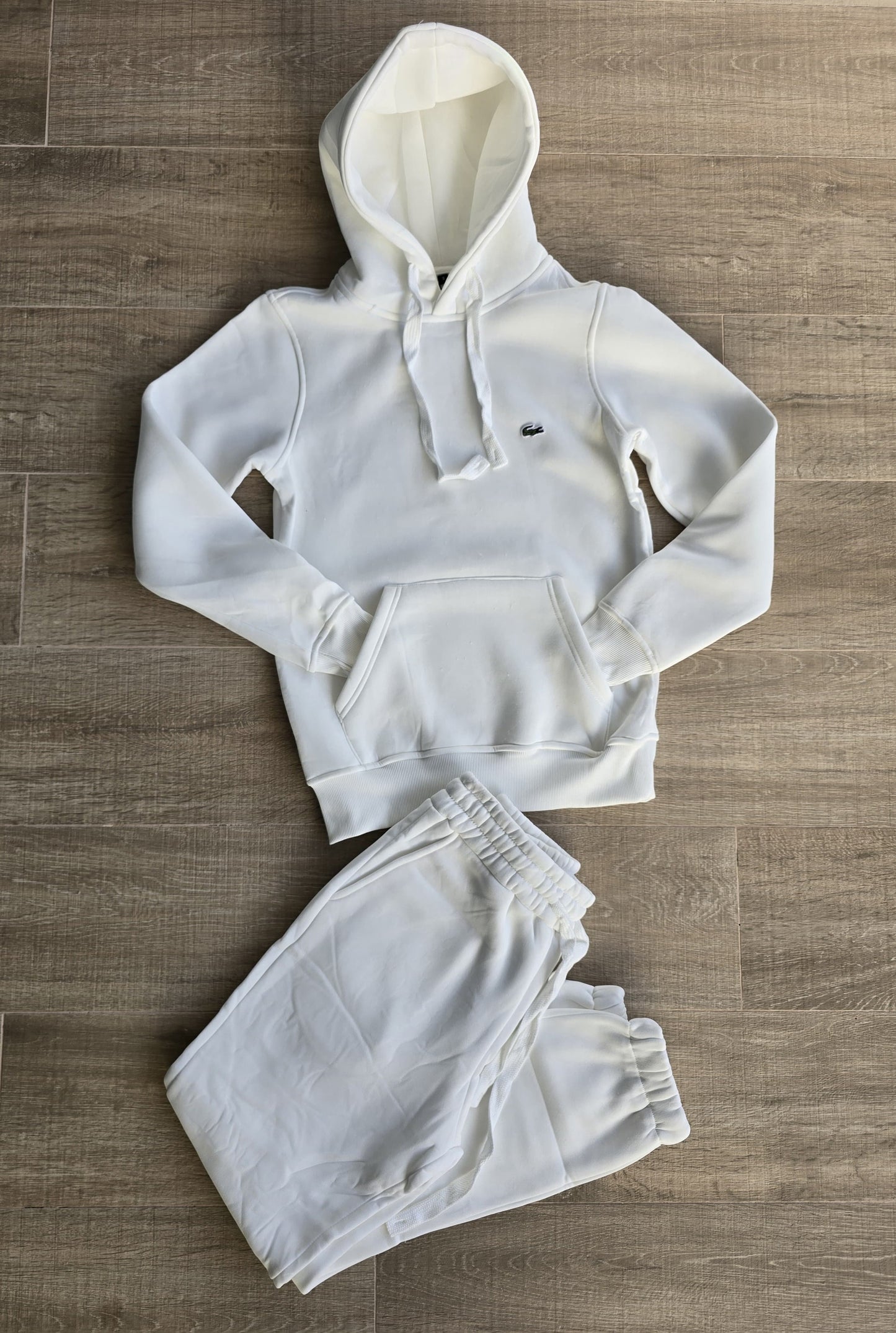 Chandals lacoste basic blanco