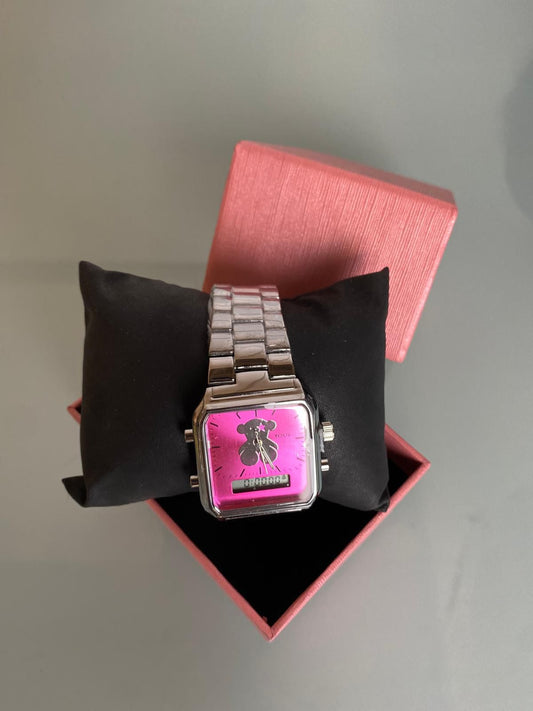 Reloj Tous plateado y rosa