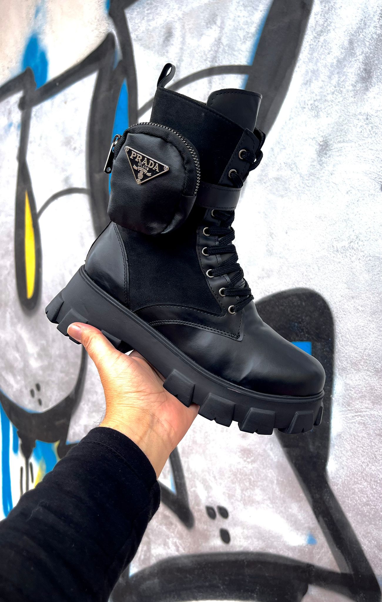 BOTAS PRADA NEGRA