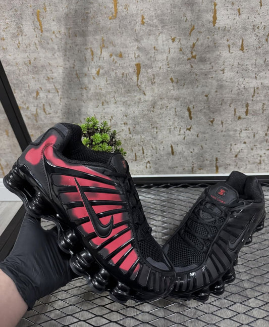 Shox negras camaleon roja