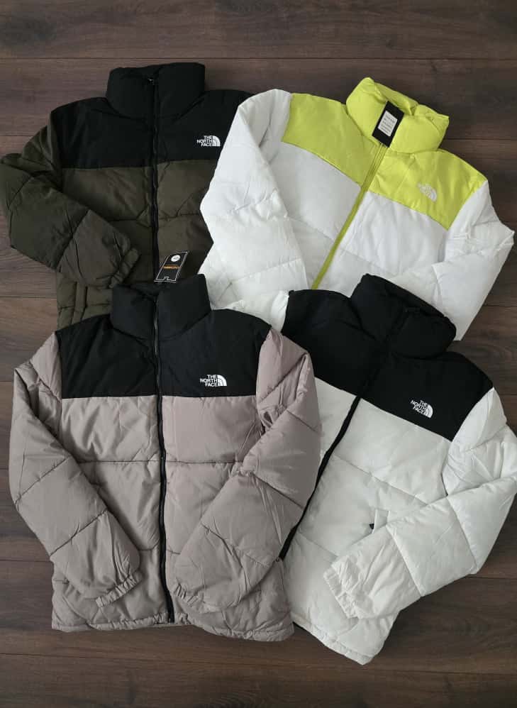 Abrigo north face negro marrón