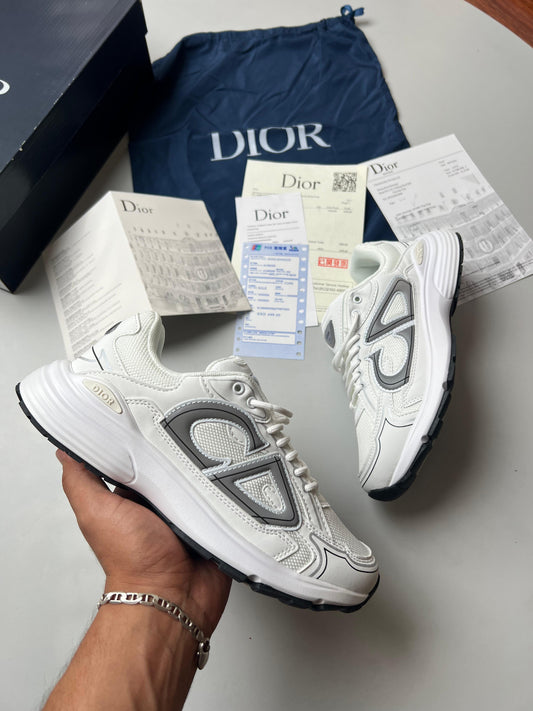 Dior B30 blancas logo gris detalles negros
