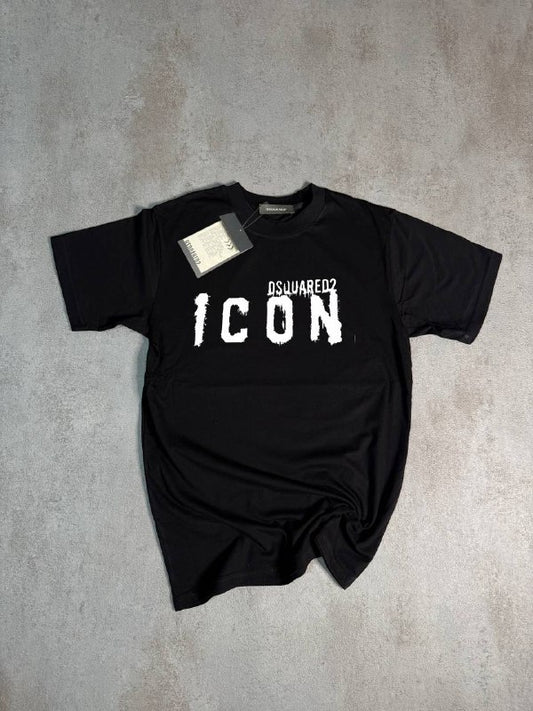 Camiseta ICON negro logo blanco