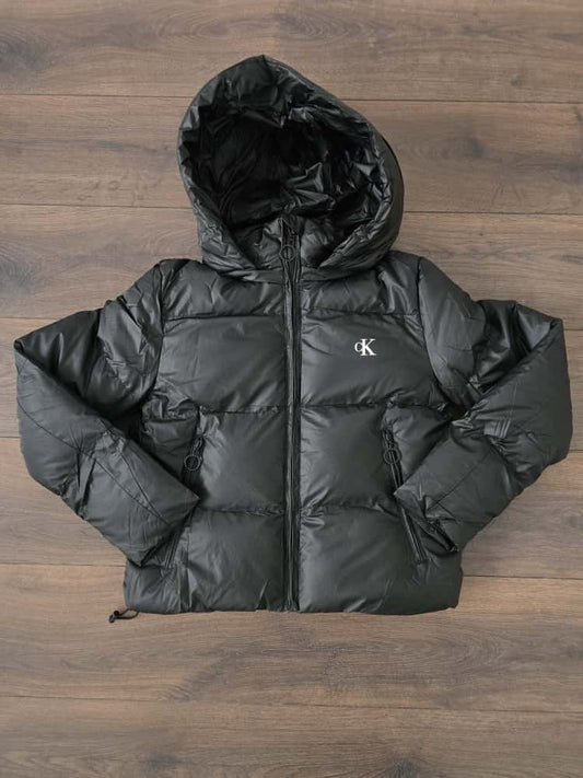 Abrigo ck mujer negro