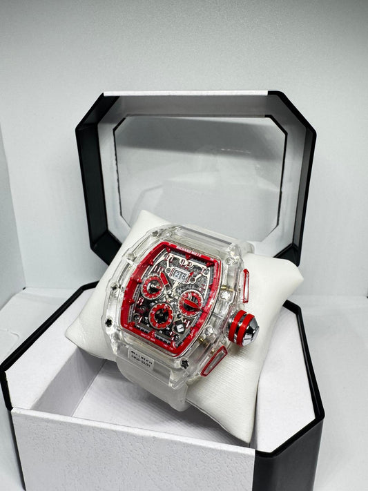 RELOJ RICHARD MILLE ROJO Y GRIS