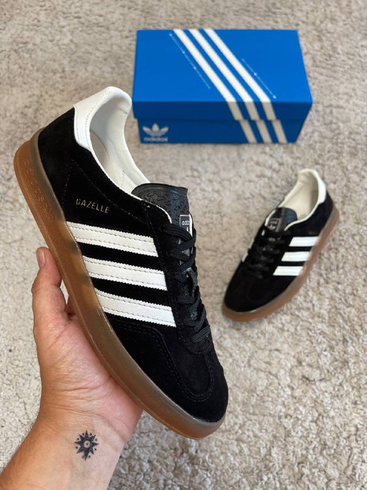 ADIDAS GAZELLE negro y blanco