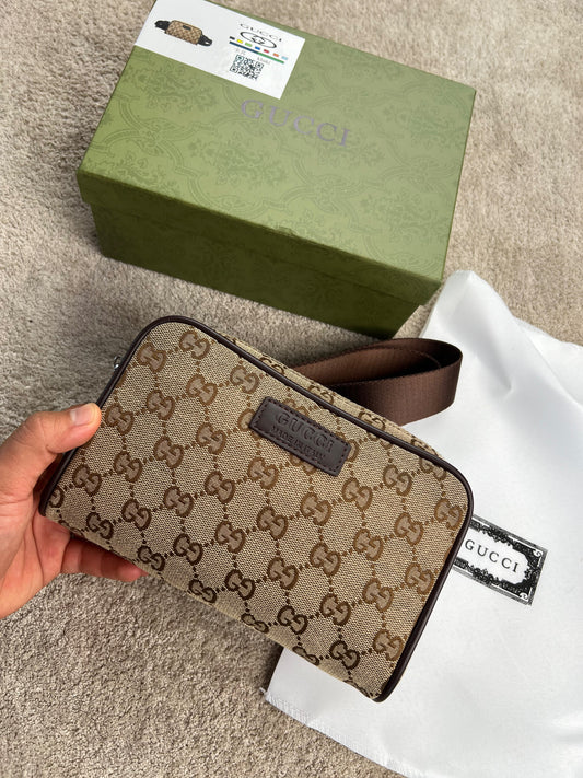 Bandolera Gucci marron logos logo marron