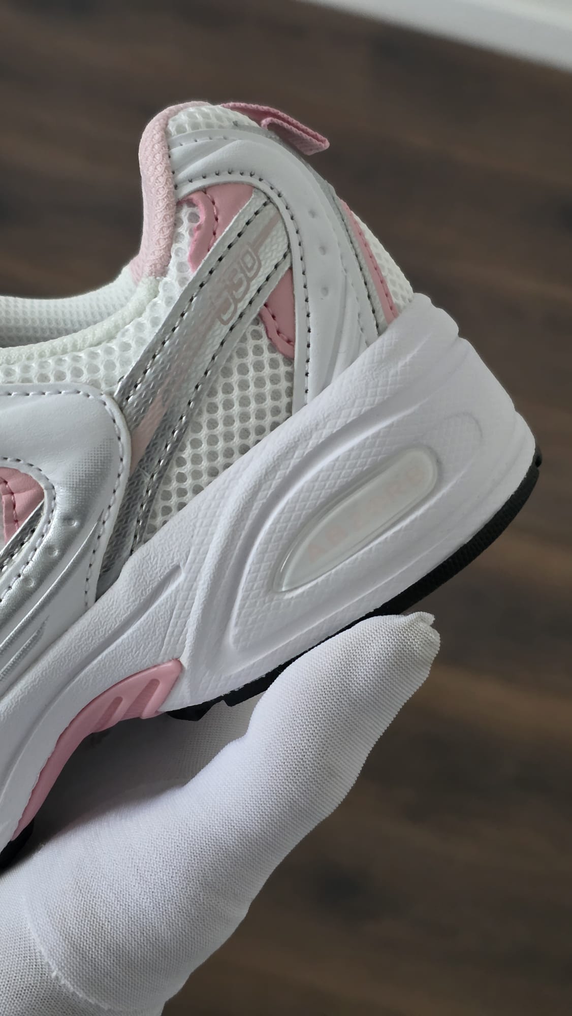 New balance 530 blanca rosa