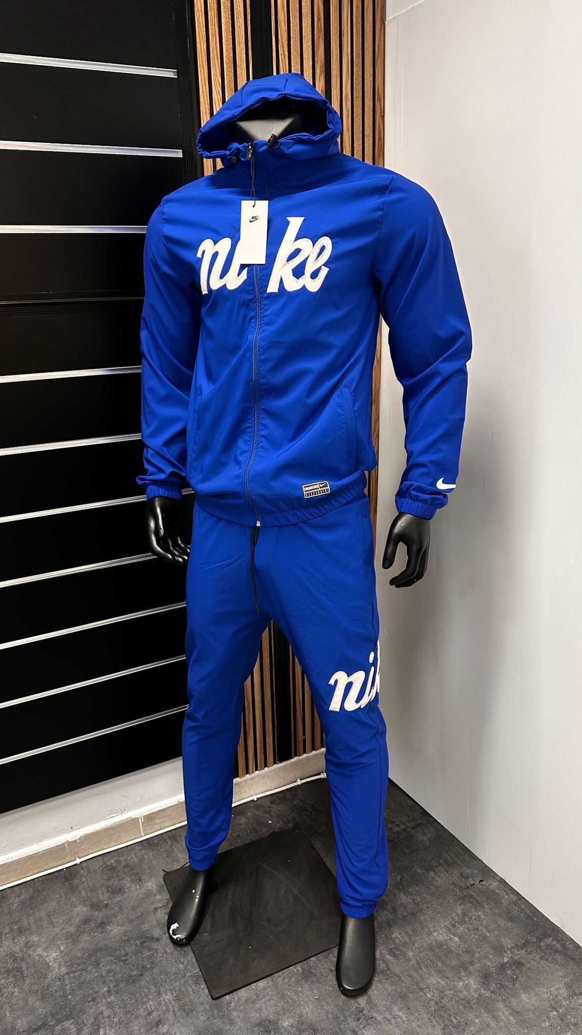 Chandal nike azul logo blanco