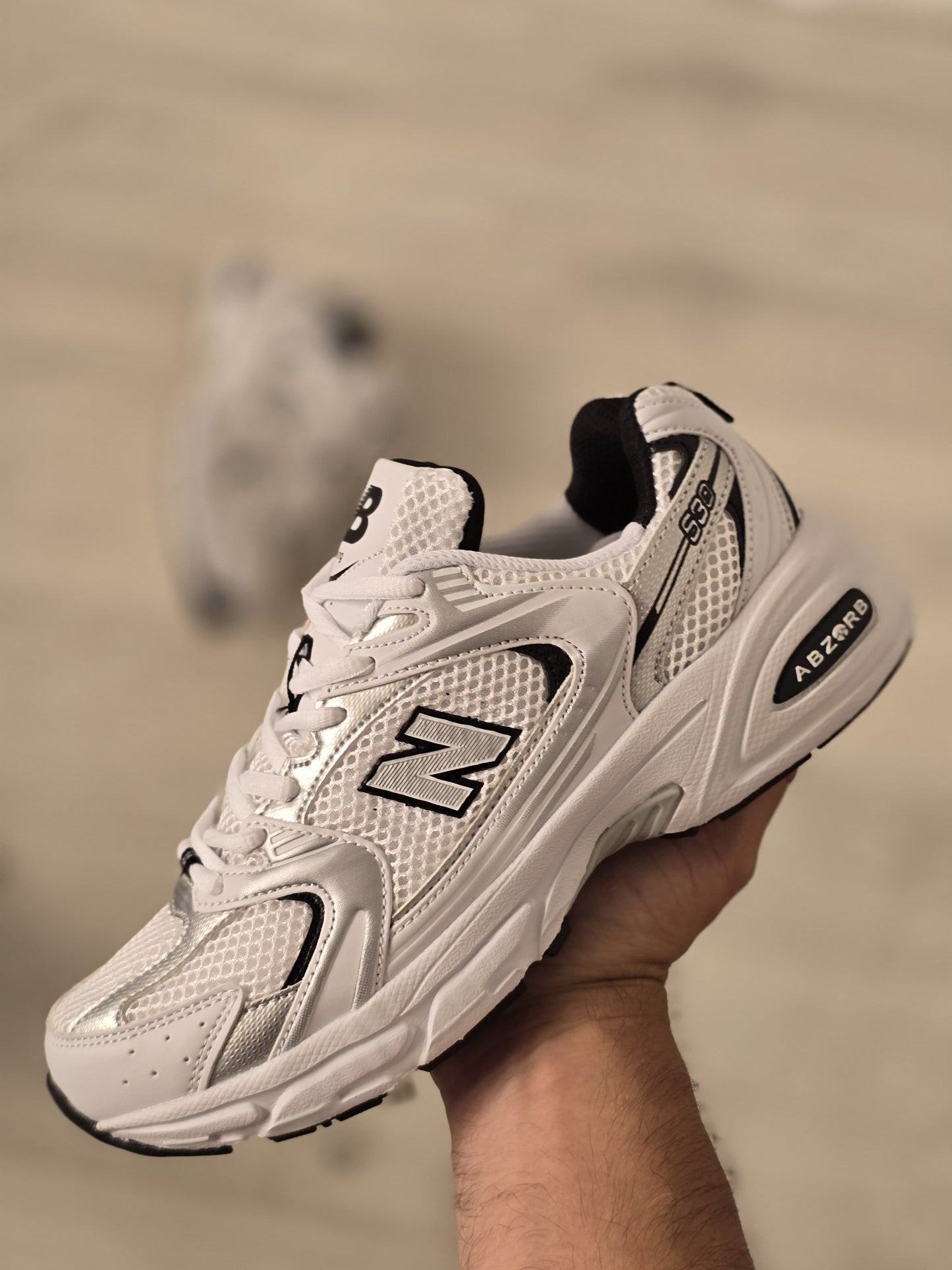 New balance 530 blanca negra