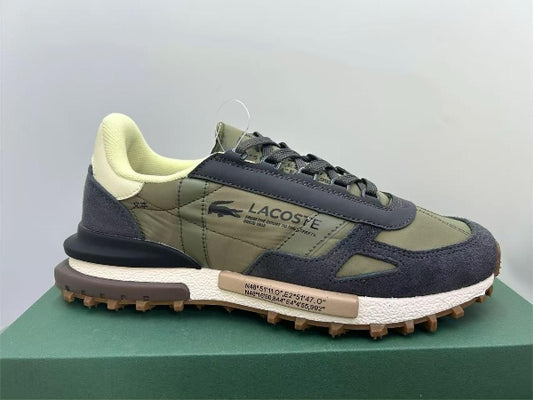 Zapatillas Lacoste Active verde blanco detalles marrones