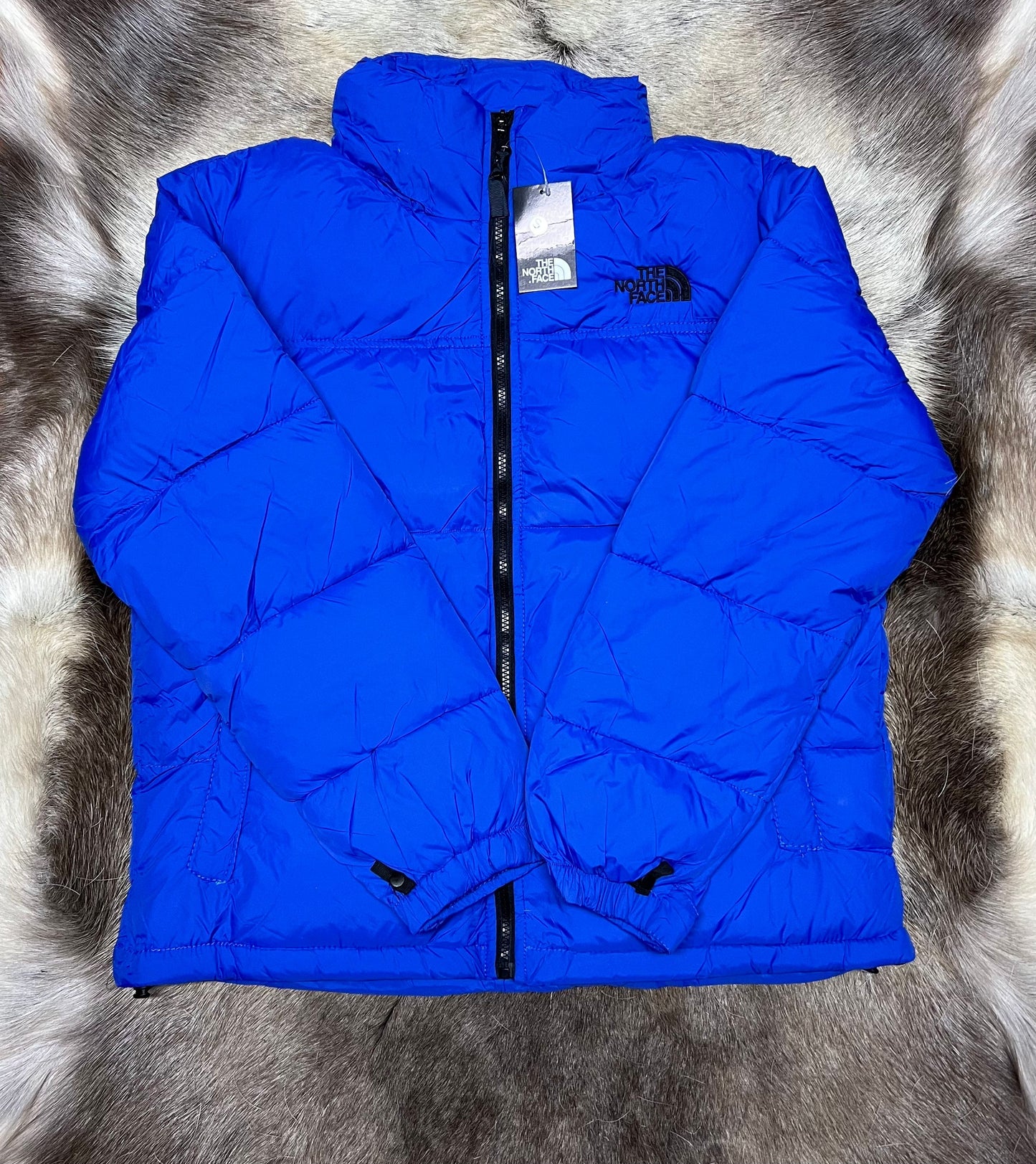 Chaqueton North Face azul sin capucha