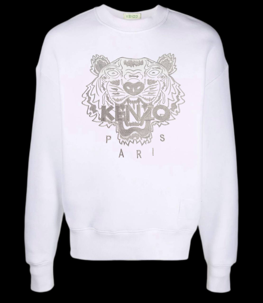 Sudadera KENZO blanco logo gris