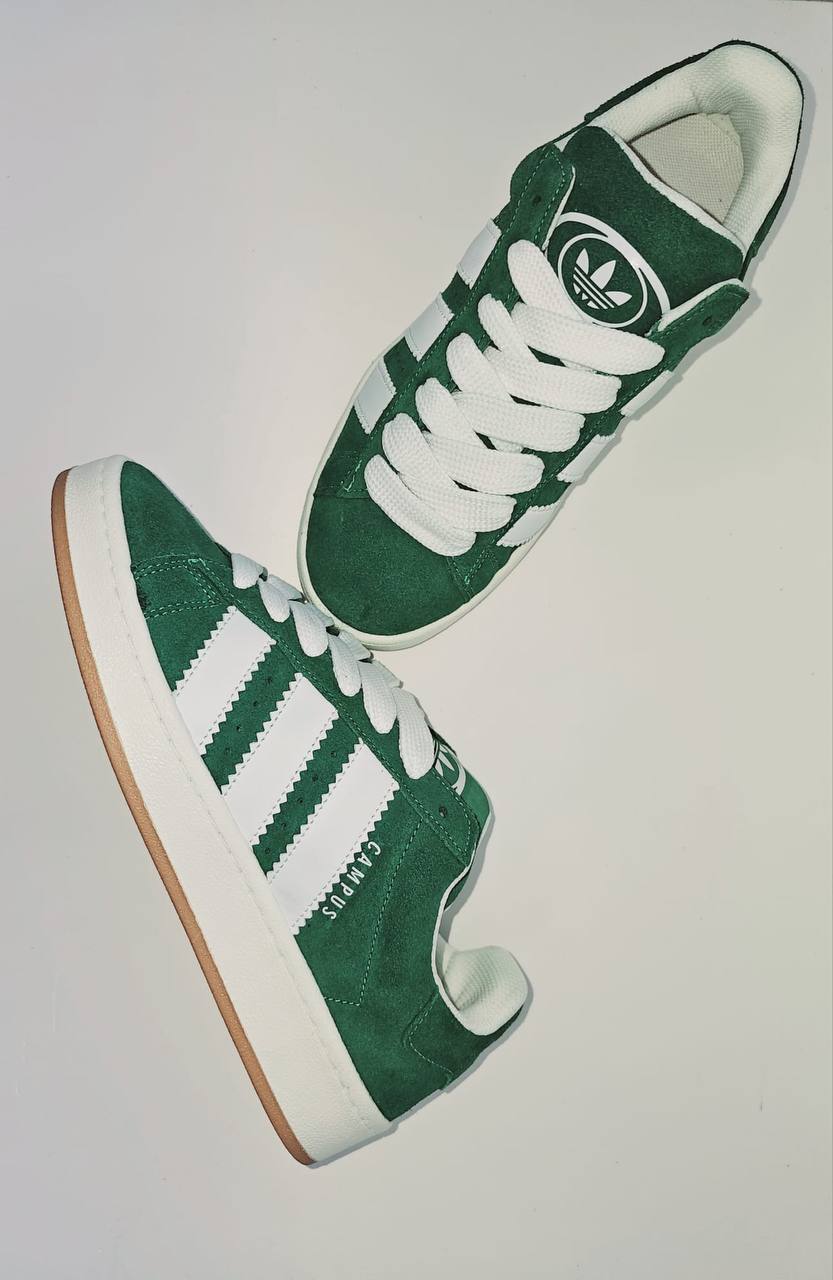 ADIDAS CAMPUS verdes lineas blancas