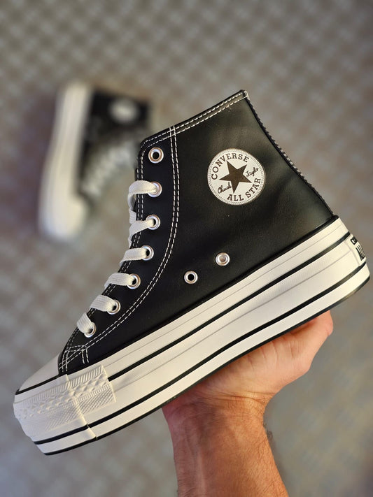 Convers bota triple negra polipiel