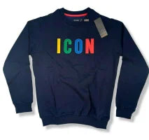 Sudadera ICON G5 azul marino letras colores