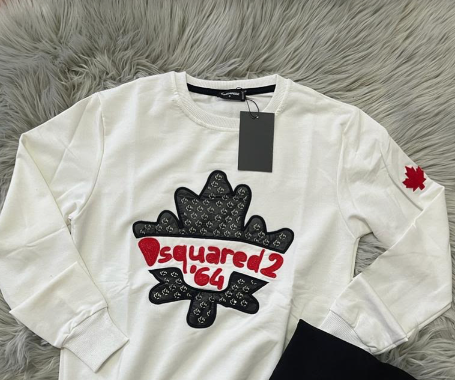 SUDADERA  DSQUARED BLANCA